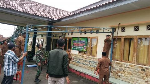 01 Maret Pembuatan Posko Terpadu PPKM Skala Mikro Tingkat Desa Bandorasa Kulon