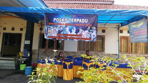 01 Maret Pembuatan Posko Terpadu PPKM Skala Mikro Tingkat Desa Bandorasa Kulon