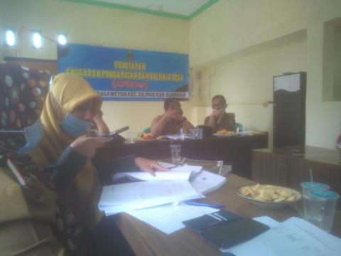 Verifikasi Apbdes Desa Bojong