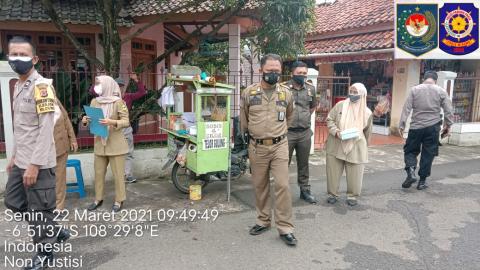 22 Maret Razia Masker di Desa Kaliaren